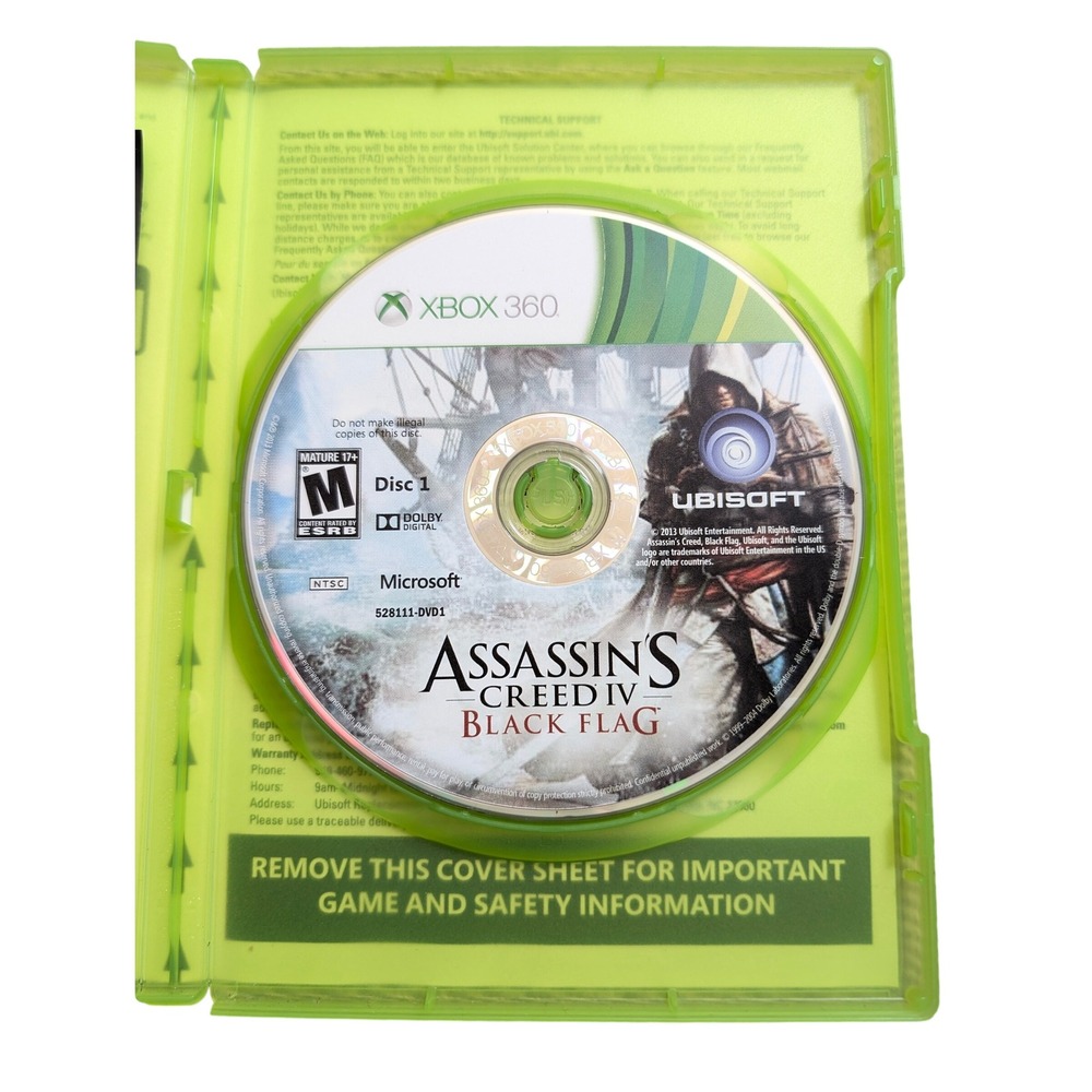 Assassins Creed IV Black Flag Xbox 360 2-Disc Set Ubisoft Pirate Action Game - Picture 4 of 13